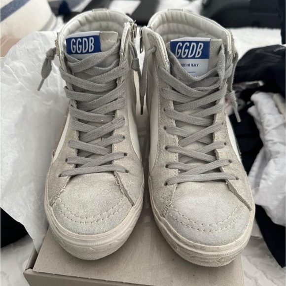 Golden Goose Slide High White/Ice/Grey - Picture 2 of 7
